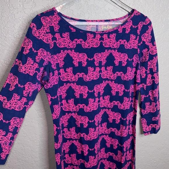 Lilly Pulitzer Long Sleeve Animal Printed Long Sleeve Dress - Picture 3 of 5